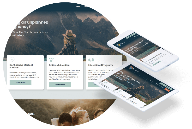 Selah Pregnancy Center Website Redesign