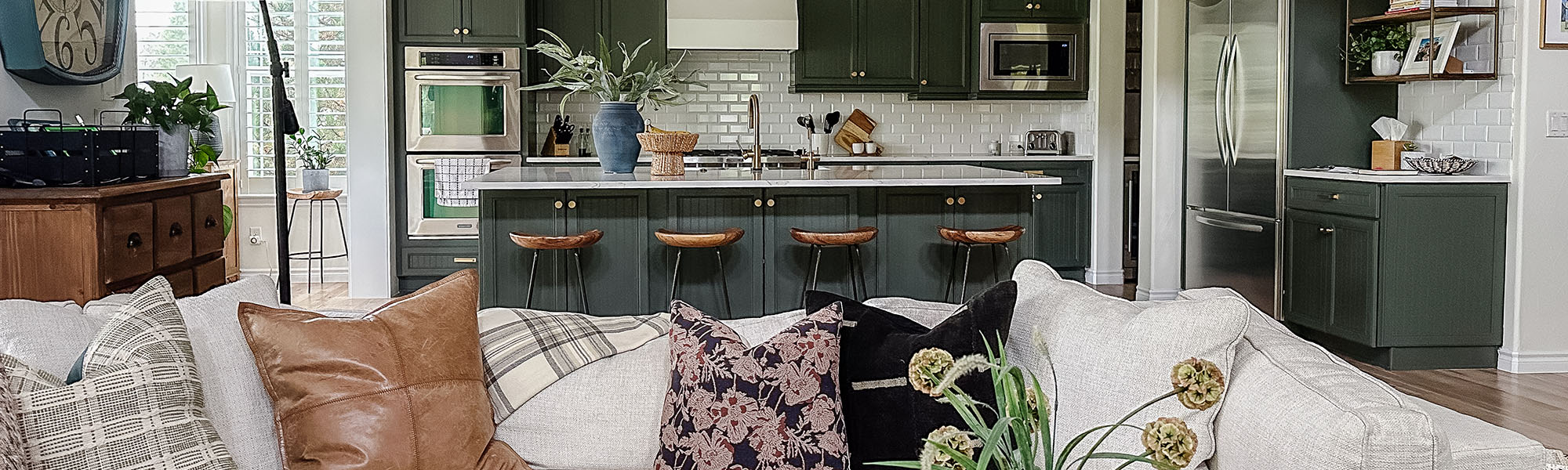 Katie Becker Design kitchen and living room design